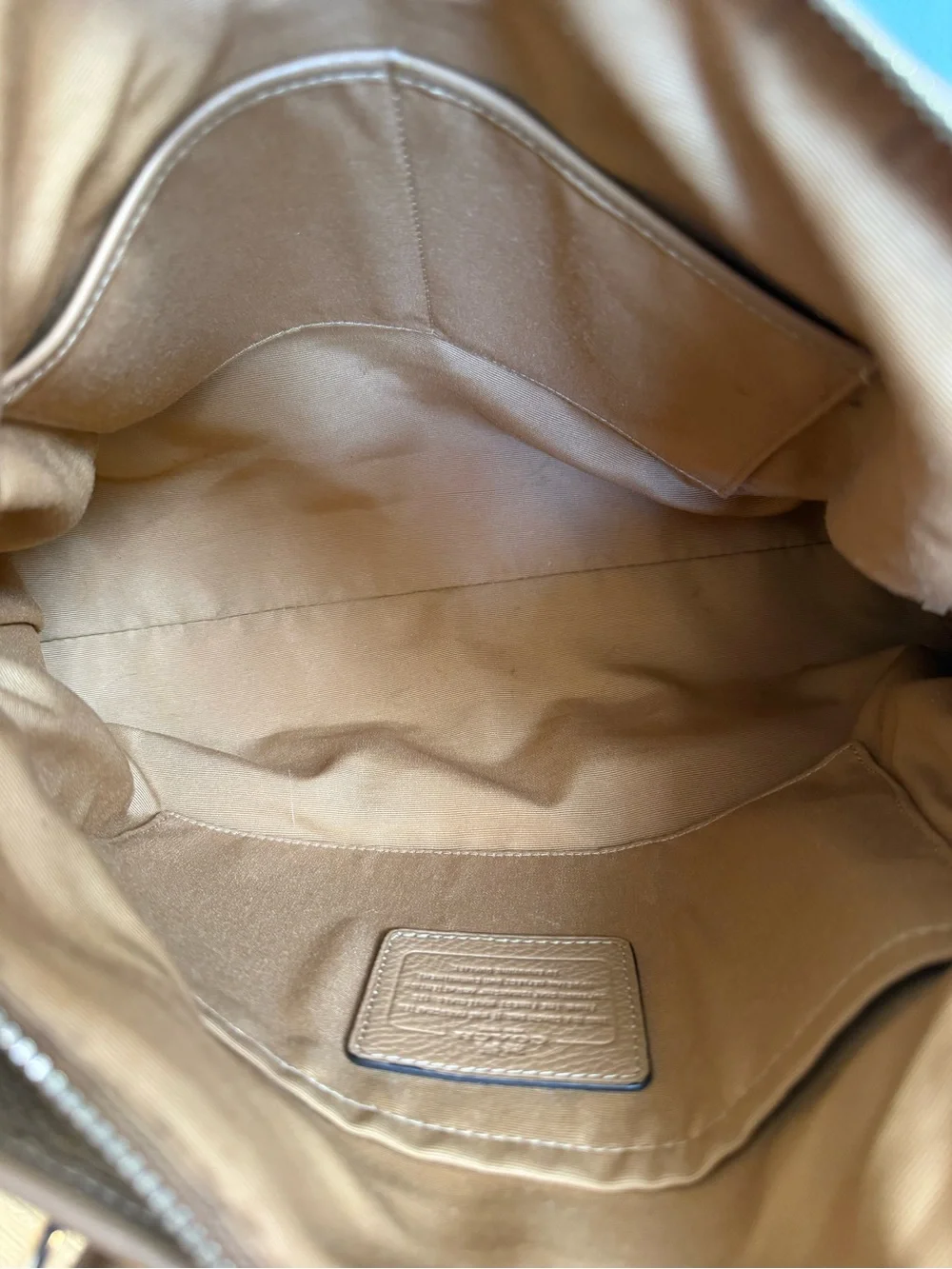 Coach pebbled leather